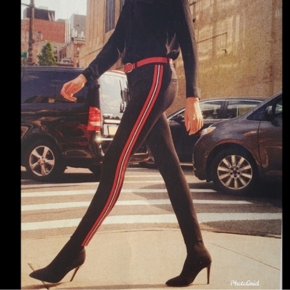 Express pants with red racing stripe - Picture 1 of 8